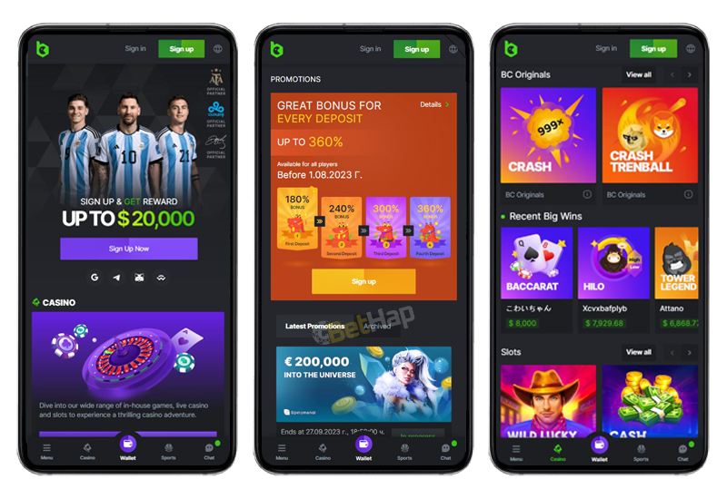 استمتع بالمغامرة في كازينو BC Game