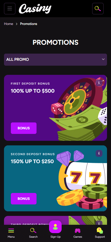 Exciting Offers Await Casiny Casino No Deposit Bonus