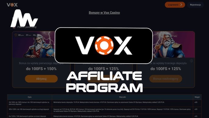 VOX Casino — nowoczesne kasyno online z bogatą ofertą gier